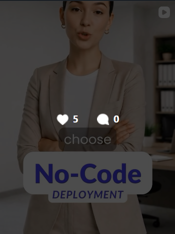 No-code deployment for AI human agents
